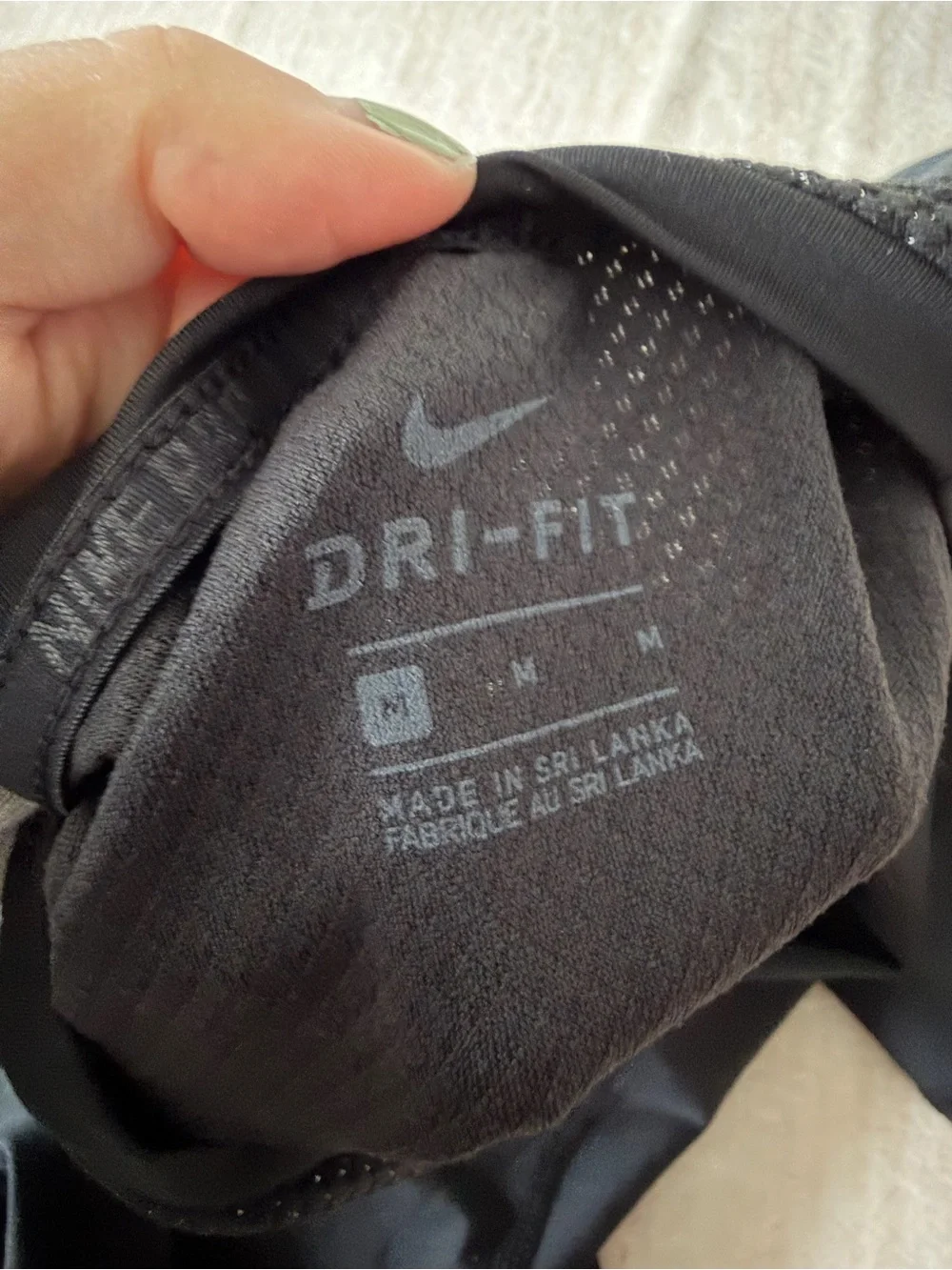 Nike Black Pro Warm Hollywood Training Top Glitter